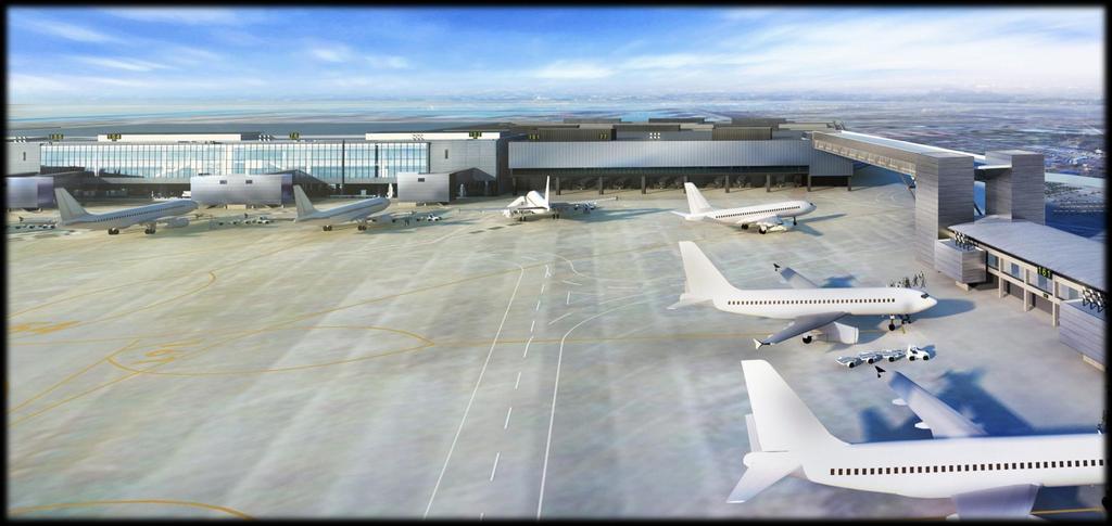 Overview of Facilities External view of Terminal 3 (artist's impression) International Gate Area Main Building Bridge Satellite (Domestic Gate