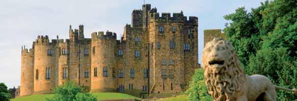 25% discounted admission to Alnwick Castle ThE viking coast and alnwick castle 1 day tour Alnwick Castle ToUR 5 ApRIL - october 2017 Departs: 09.00 Returns: 18.00 Adult prices from 42.