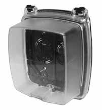 commercial and industrial fittings: Weatherproof Boxes, Covers and Lighting Fixtures Weatherproof Boxes, Covers, Lampholders and Lighting Fixtures Two-Gang Weatherproof In-Use Covers with Inserts