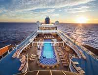 On board the EUROPA 2, a casual luxury ship which