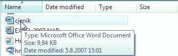 MICROSOFT WORD 2007 - PISANJE I OBRADA TEKSTA Programsku ikonu Microsoft Word postavljate na radnu površinu postupkom kreiranja prečaca.