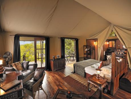 Serengeti Migration Camp Located close to the Grumeti river, Serengeti Migration camp is ideally situated in a remote area, away from the masses.