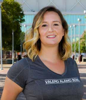" Lara Smedley Senior Manager of Events & Marketing VALERO ALAMO BOWL After college, Lara moved from Denver to intern