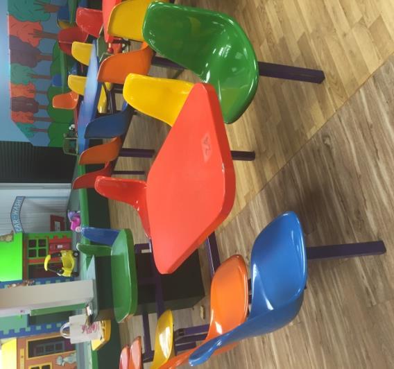 visitrs wh have bked a party with us. Each rm has tables and benches attached and individual chairs als.