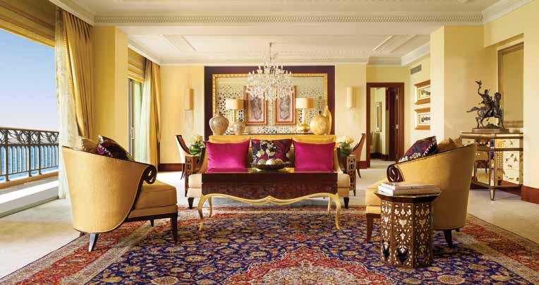 ROYAL SUITE, THE PALACE ACCOMMODATION One&Only Royal Mirage offers a wide variety of luxury accommodation to cater to the individual preferences and needs of all the guests.