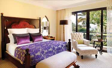 All rooms merge classic décor with modern amenities, featuring a private patio, terrace or balcony that faces the gardens and sea.