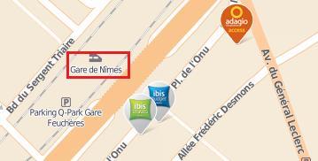 HOTEL IBIS BUDGET ** HOTEL IBIS STYLE *** Avenue de la Méditerranée 19 Allée Boissy d'anglas Parking access : 2 Avenue du Général Leclerc 30 000 NIMES 30 000 NIMES GPS : N 43 49' 54.