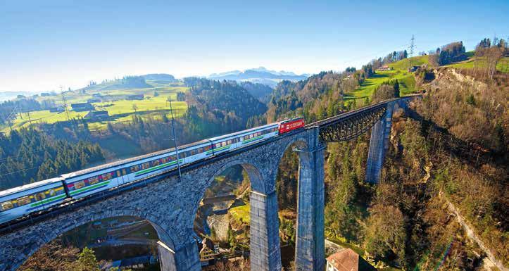 Switzerland Rail Journeys SWISS TRAVEL PASS # Travel by train, bus and boat including panoramic routes Local public transport in 75 towns and cities across Switzerland BONUS: FREE Museum Pass