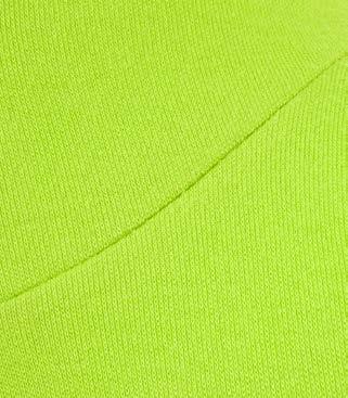 SOFTKNIT material which offers more comfort, is machine washable and is available in five colours: lime green, orange, pink,