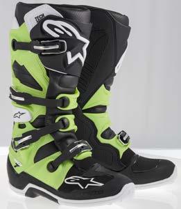 ALPINESTARS 2014 OFF-ROAD FOOTWEAR TECH 7 Motocross / Off-Road 201 2014 Sizes 5-16 US / 38-52 EUR Upper constructed from light, innovative microfiber that is
