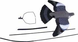 FLOCKED CROW FULL BODY DECOY Realistic full flocking & colouring, complete with legs & peg. Lightweight. Weight: 190g SRP: 6.95 a8.