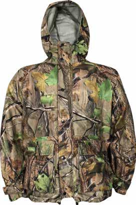 opening zip Hood with draw cord 2 Front pockets with Velcro closures Adjustable cuff