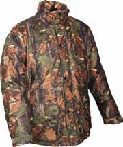 Insulation: 160g Thermalite Full length double opening zip, concealed hood in pocket, 2 lower front bellows pockets with cartridge holders, 2 hand warmer pockets, 1 internal chest pocket,