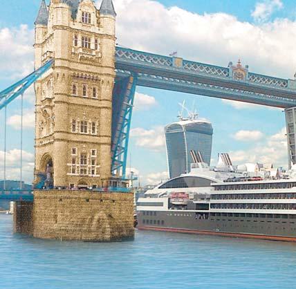 European Coastal Civilizations 2017 cruise under London s Tower Bridge. U.S.