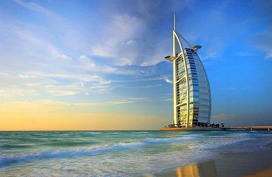 At the beginning was the most luxurious hotel of the world The Burj Al Arab.
