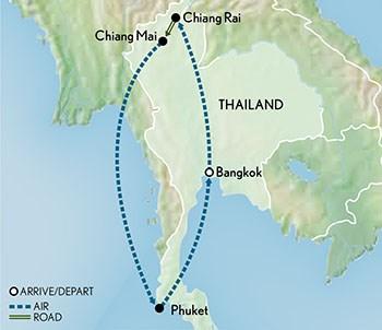 Discover beautiful Thailand in hallmark A&K luxury, from tranquil Chiang Rai to enticing Phi Phi Island, visiting a traditional floating market and