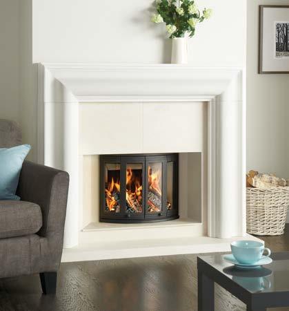 NI-25 the heart of your home NI-25 with Grafton Limestone Mantel available from Stovax Nominal Heat Output: 6.2kW* Heat Output Range: 3kW - 14kW High Efficiency: 78.