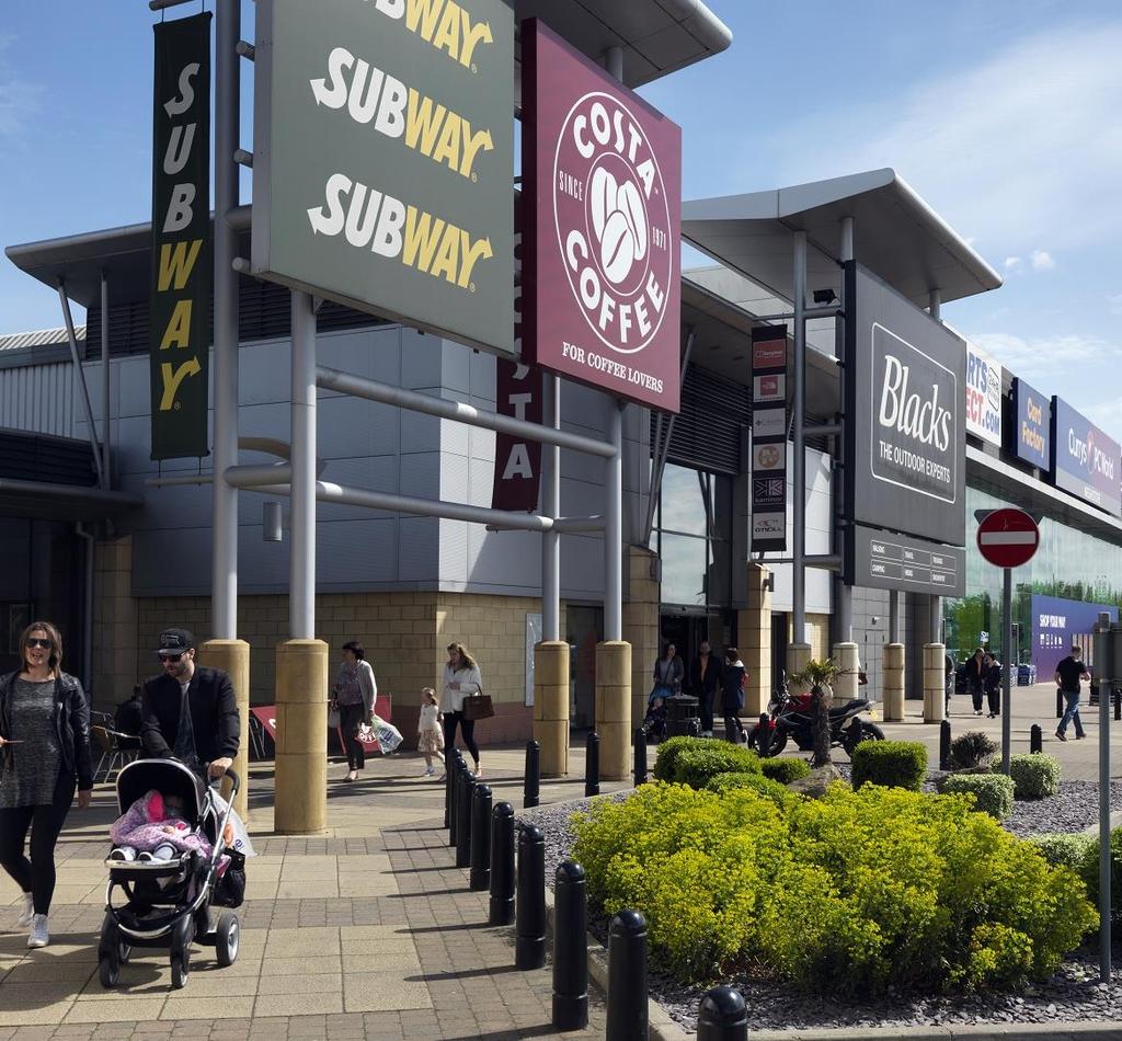 Retail parks affordable rents and convenient locations Focus on convenience Furnishings, homeware,
