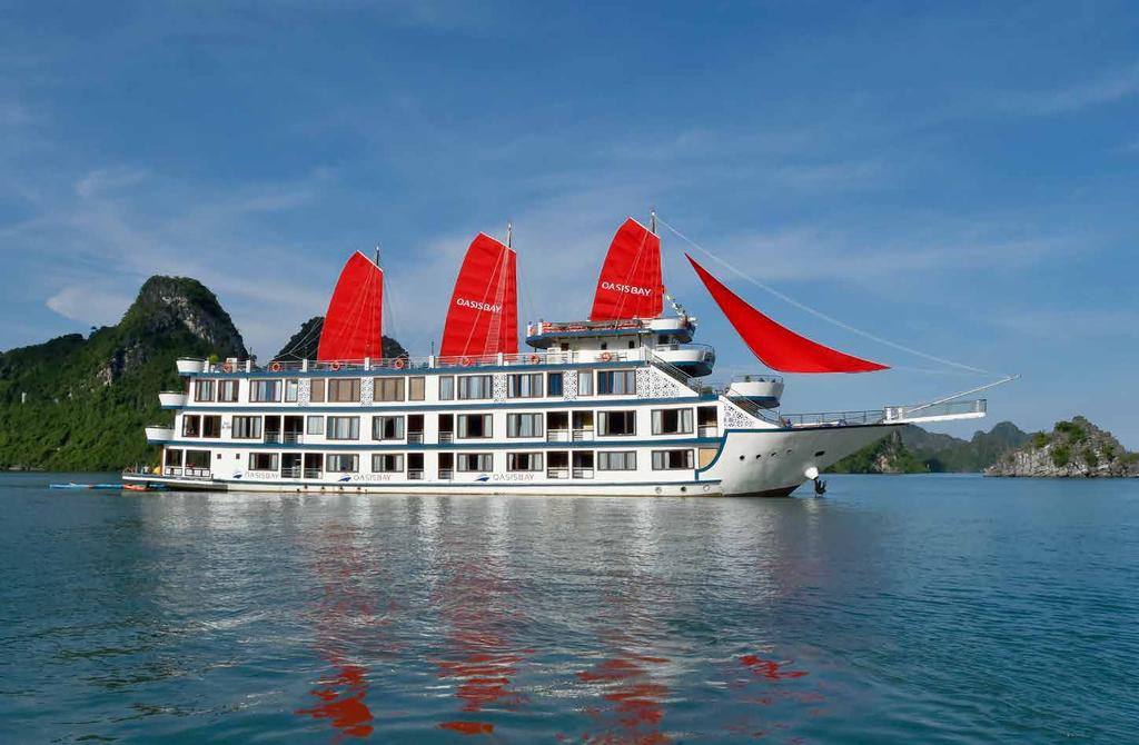 Welcome to OASIS BAY PARTY CRUISE The Oasis Bay Party Cruise is the newest edition to our fleet and is one of the largest boats in Halong Bay.