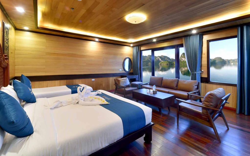 Suite Bayview cabin - Location: 2nd floor - Number of cabin: 01 - Cabin size: 40