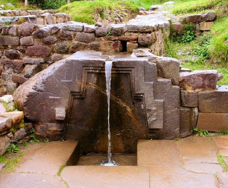 Fountain at Ollantaytambo Notes: It s all about the water!