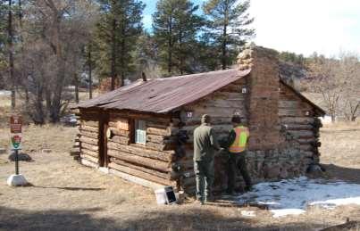 staff in Santa Fe Work being done by historic preservation staff at