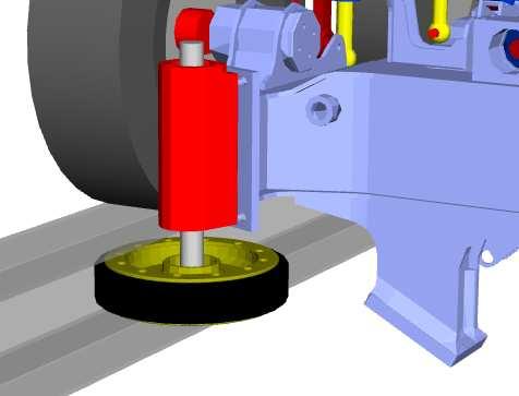 Guiding wheels Lateral forces are transmitted via the guiding wheels Pre tension in