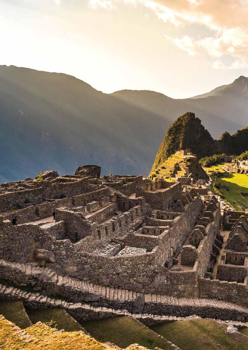 PERU Peru is a mysterious land of ancient Inca ruins, flamboyant Spanish architecture, snow-covered mountains and lush Amazon jungle teeming with spectacular fauna and flora.