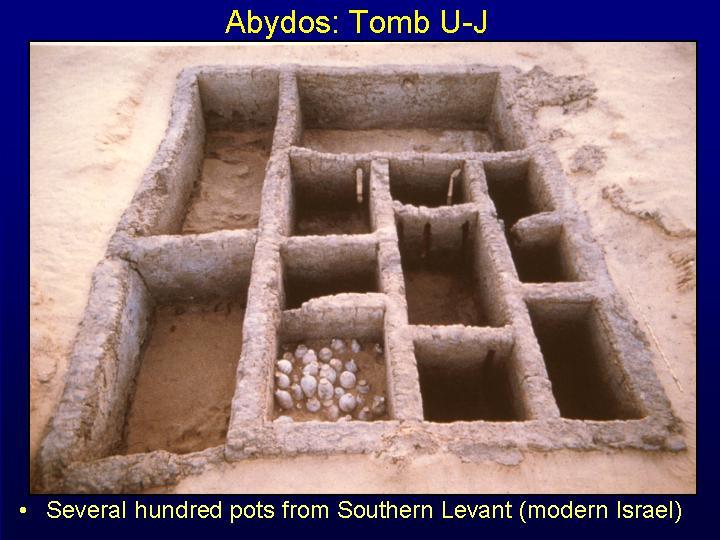 Abydos C. 3000-2700 BCE Tomb U-j 12 chambered tomb 9.1 x 7.