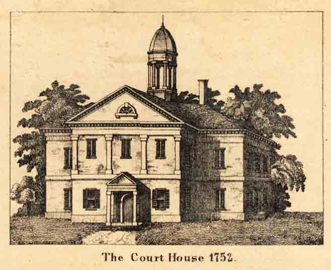 Frederick County Court House 1752 Map of Frederick County, MD