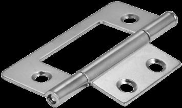 Non-mortise HINGES 9500 3 Swaged Loose Pin Non-mortise Hinge 1 3 ALM BC B PC -D Brushed Chrome Bright