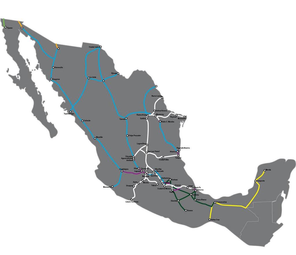 2014 Mexico Rail Infrastructure Projects 18-21 22-23 15 16 17 4 3 2 1 3 1) Sanchez 2) Sanchez yard 3) Salinas Victoria 4) Ruben Jaramillo 5) Vanegas 6) San Luis Potosi 7) Ahorcado 8) San