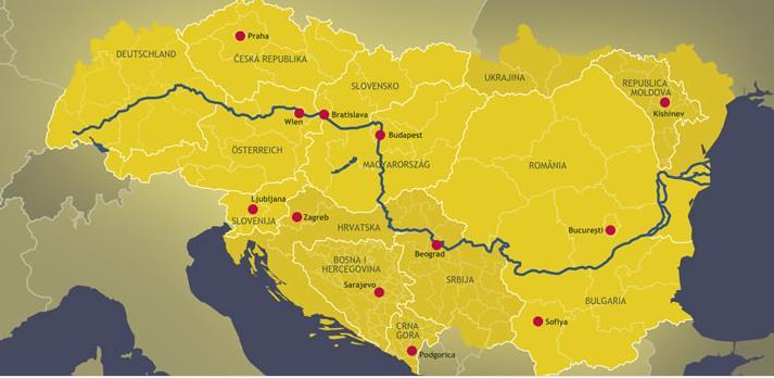 The Danube Macro-Region 14 States: Germany, Austria, Czech Republic, Slovakia, Hungary, Slovenia, Romania, Bulgaria, Croatia,