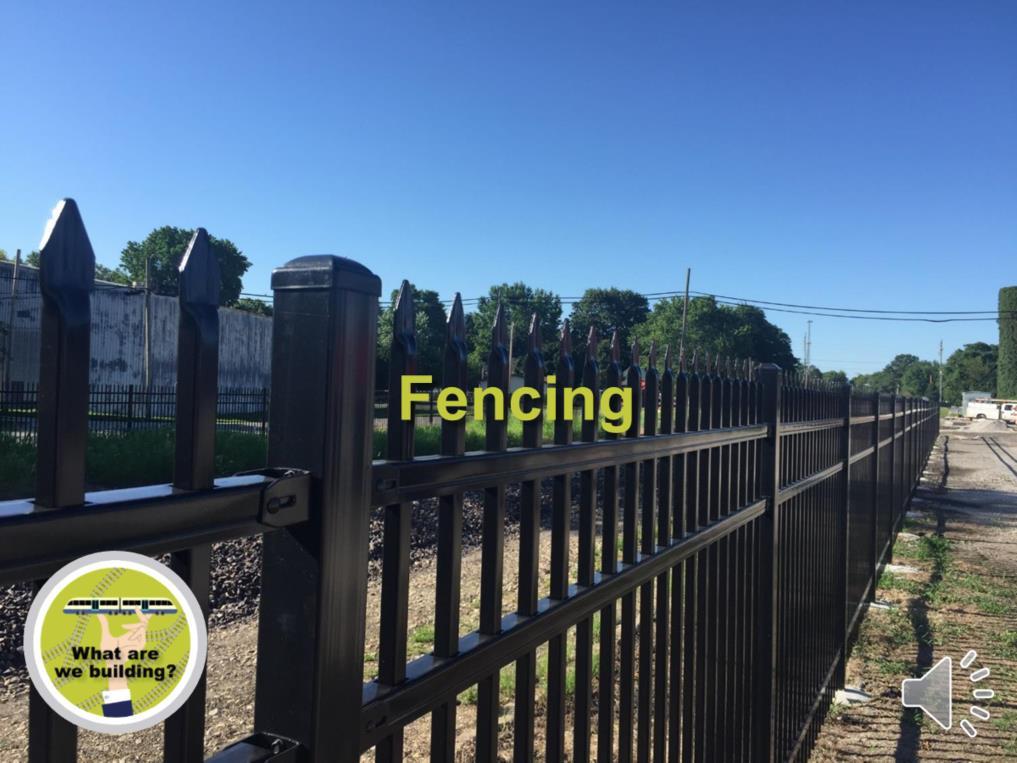 To discourage trespassing on the tracks, fencing is being installed