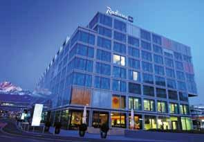 welcome The spectacular Alpine backdrop of Lucerne is reflected in the design of the Radisson Blu Hotel.