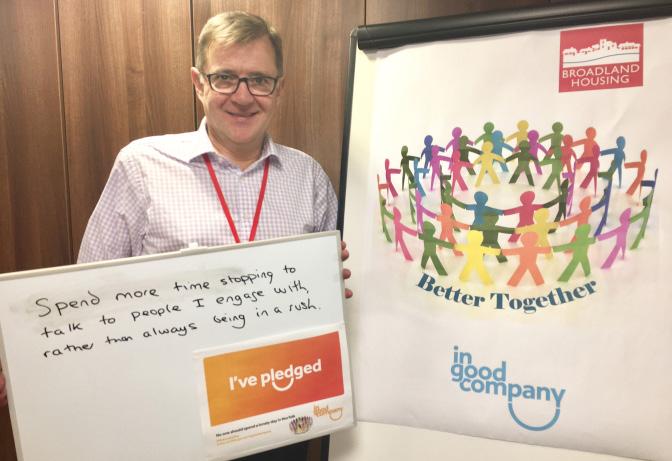 The campaign also raised awareness of the issue of loneliness on our social media pages and internally to Broadland staff with pledges, videos and a range of tips on starting conversations and ideas