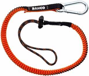 Multiple anti-drop solutions with Bahco lanyards Bahco lanyards feature universal attachment for tools which do not have any integrated attachment point.
