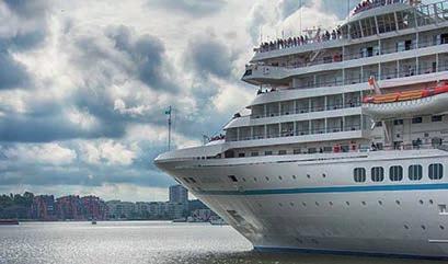 M/s Gabriella replaced m/s Amorella and m/s Viking Grace during their docking