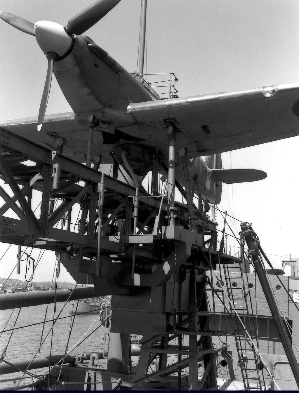 Catapults & Aircraft: The catapults were complex devices perched precariously high on a ship s bow, as this image indicates.