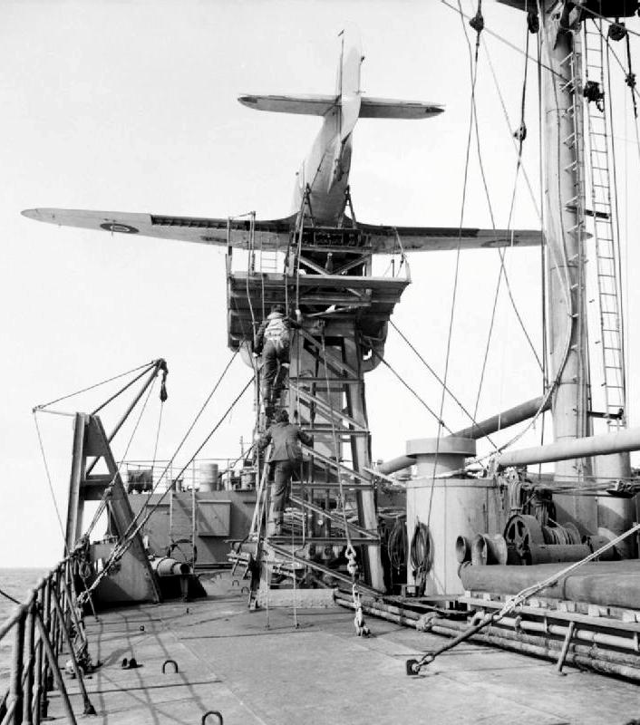 In addition to an RAF pilot, each catapult equipped vessel carried a cadre of aircraft and catapult maintenance personnel.