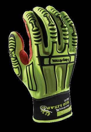 This glove features a textured TP-X+ palm combined with cut level 4 SuperFabric, all