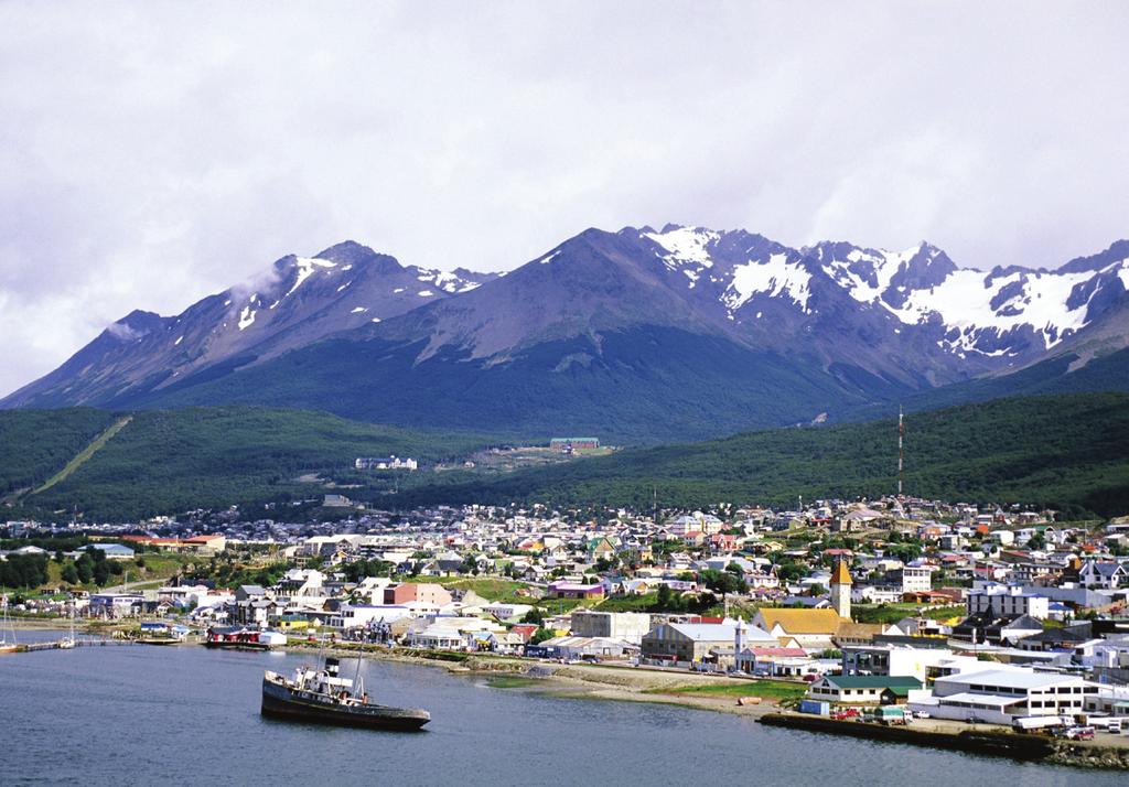 Set sail on a cruise from the windswept city of Ushuaia on Day 5. arresting Agostini Sound in the heart of the Cordillera mountain range.