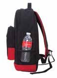 mesh water bottle holder 1212 MUL 11 x 18 x 6" (28 x 46 x 15 cm) /gry/gry blk/red/red