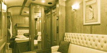 v has all Deluxe Suites. LIFE ON BOARD The comfortable compartments and refined lounge cars offer guests an inviting and restful space to enjoy the passing scenery.