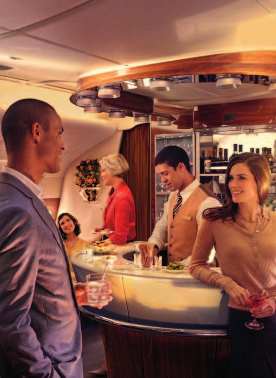 It s always HAPPY HOUR at 40,000 ft EMIRATES FIRST AND BUSINESS Anytime is a good time to enjoy a relaxing drink or two in our