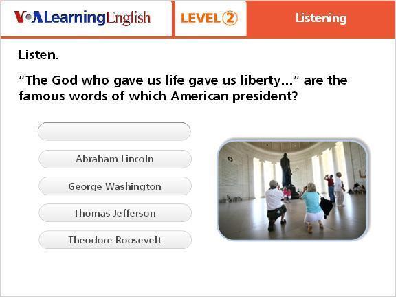 Question #2 Abraham Lincoln George