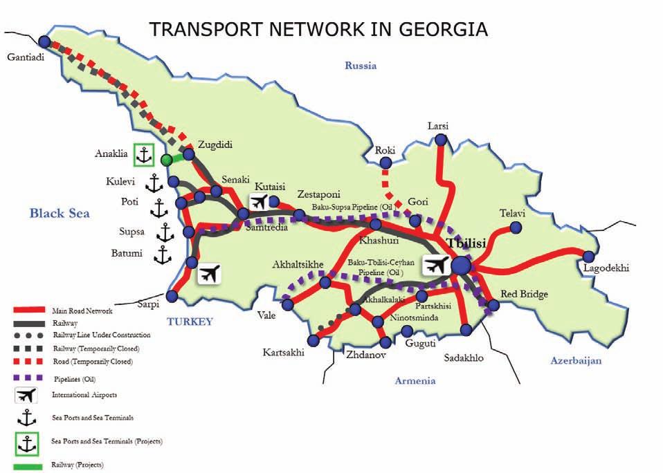 TRANSPORT & LOGISTICS, FREE INDUSTRIAL ZONES One of the top priority Industry for Georgian Government, transport and logistics, represents the lifeblood of any country s economy since it constitutes