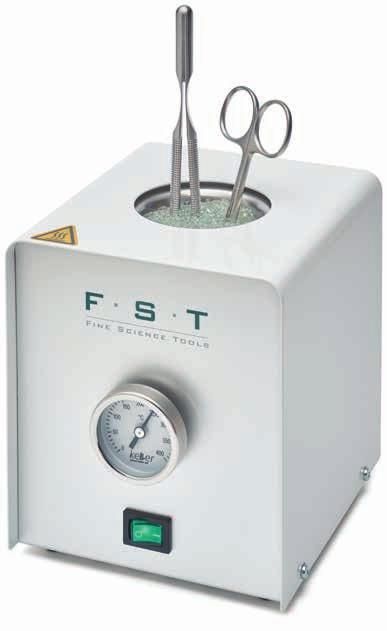 INSTRUMENT CARE Hot Bead Sterilizer The sterilizer provides a safe, effective and convenient method for sterilizing your surgical instruments prior to and during surgery or tissue culture.