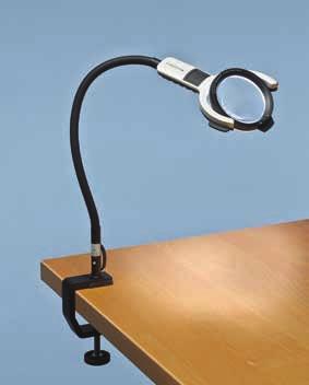 LAB ACCESSORIES Flex Magnifier with LED This desktop gooseneck LED lighted magnifier is a hands-free, flexible, and lightweight alternative to a dissecting scope.
