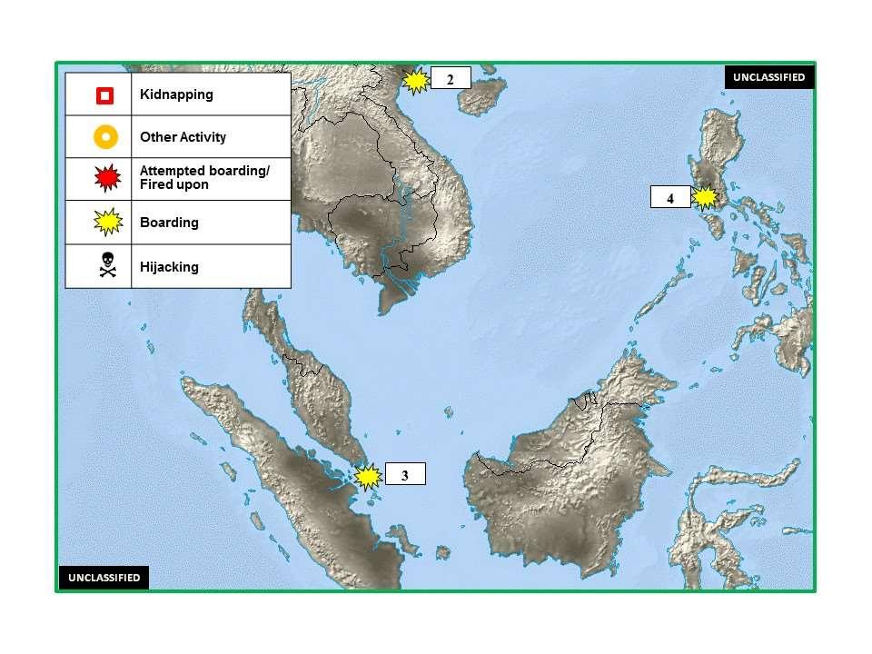 Figure 7. East Asia - Southeast Asia - Indian Subcontinent Piracy and Maritime Crime 1.